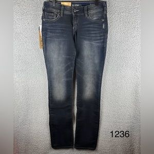 Silver Suki Mid Baby Boot Medium Wash Faded Black Joga Jeans Size‎ 29/37 NWT